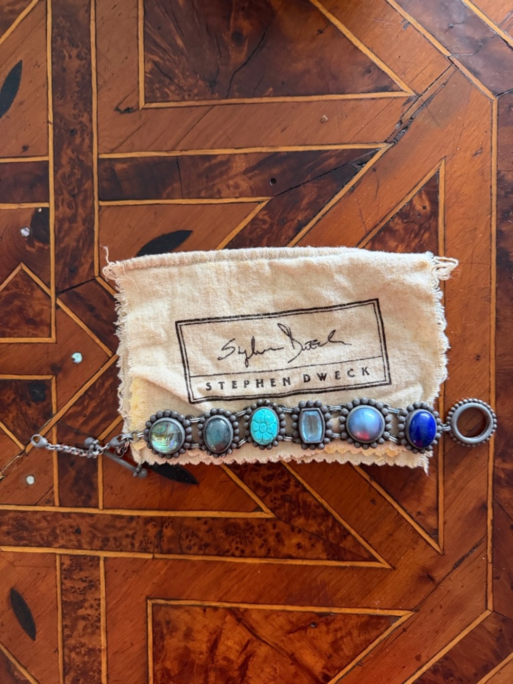 Stephen Dweck Multistone Bracelet - Turquoise, Blue & Teal Accents